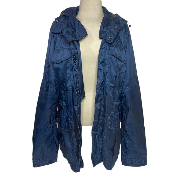 Lightweight Jacket with Hood Windbreaker Rain Repellent Resistant Womens Size L - Picture 3 of 12